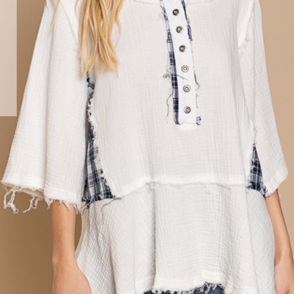 POL BOHO TOP - Picture 1 of 3
